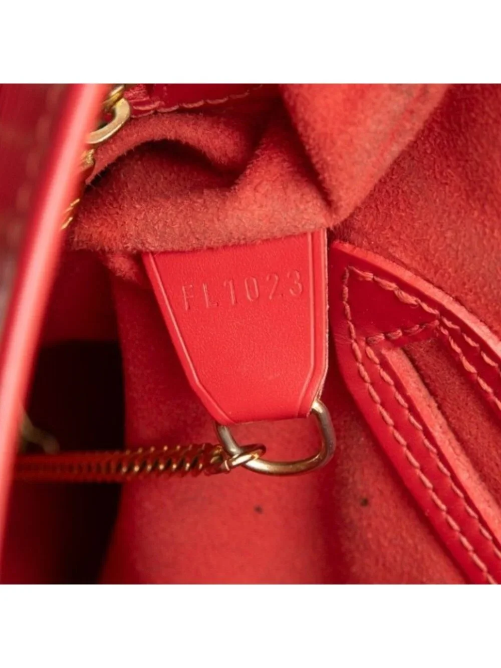 Louis Vuitton Epi Bucket PM Tote Shoulder Bag Rouge Red Leather